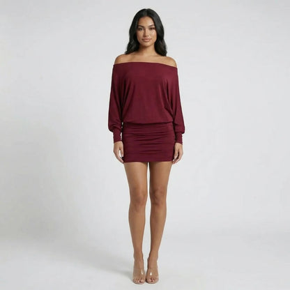 Naomi Ruched Mini Dress