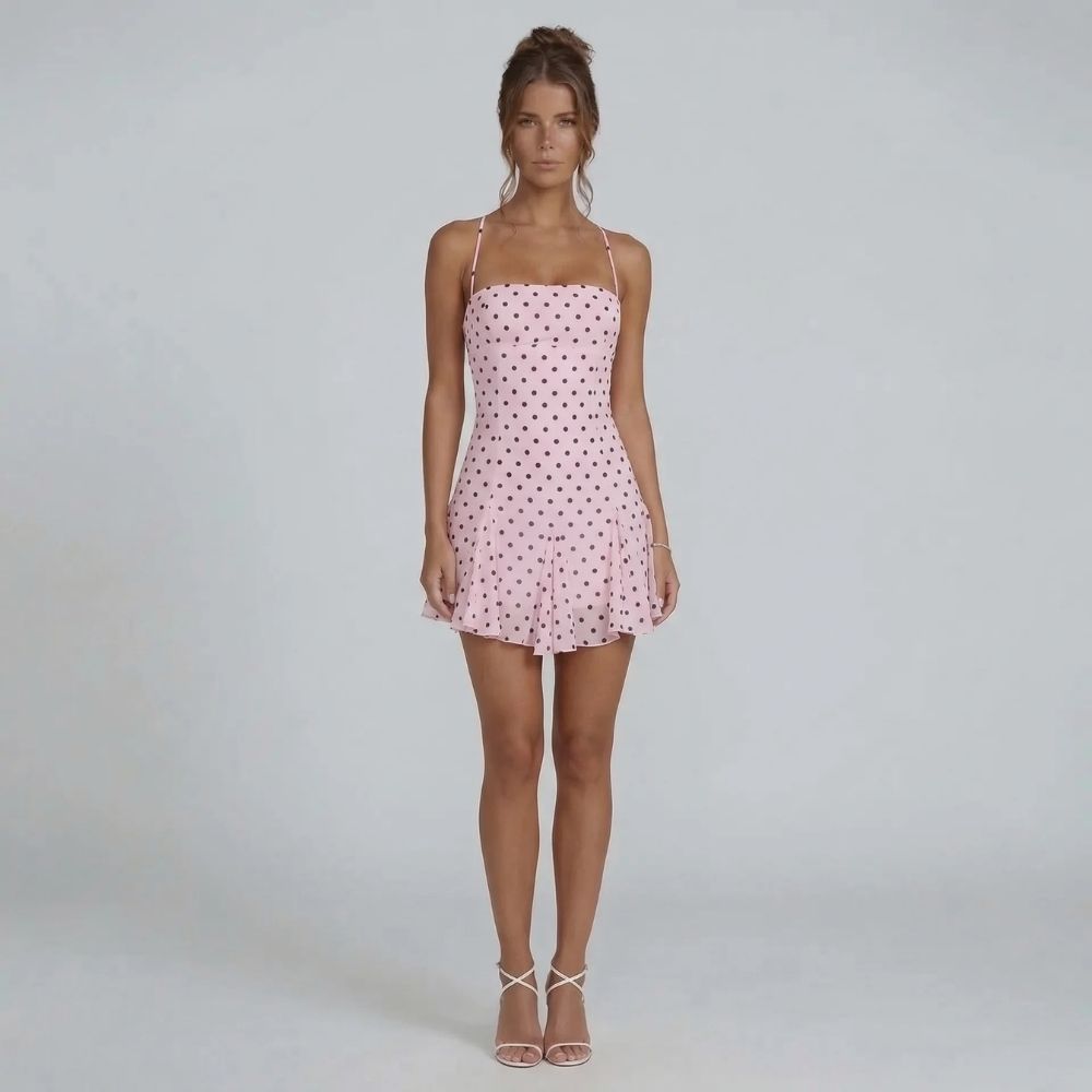 Olivia Polka Mini Dress