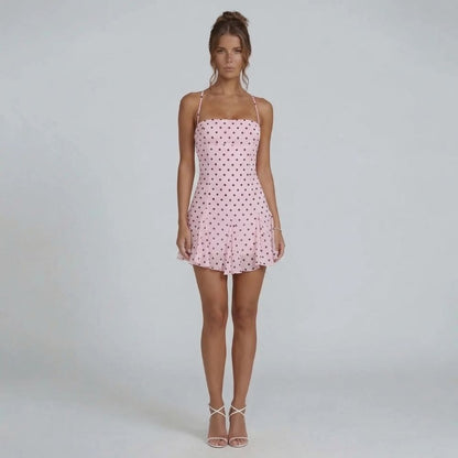 Olivia Polka Mini Dress