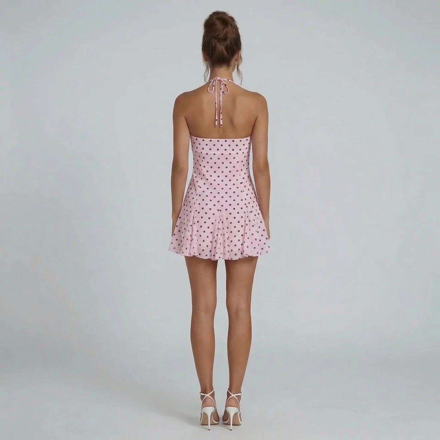 Olivia Polka Mini Dress