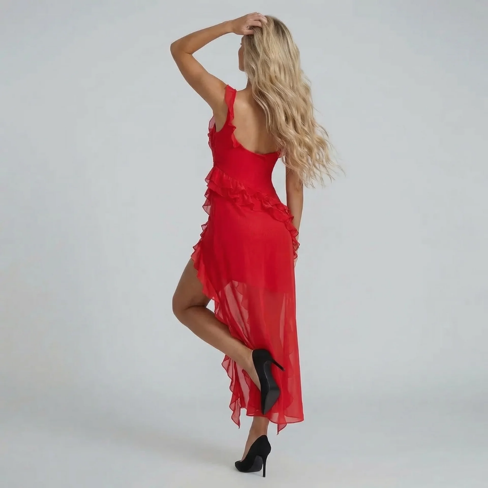 Phoebe Ruffle Maxi Dress