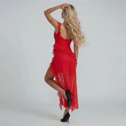 Phoebe Ruffle Maxi Dress