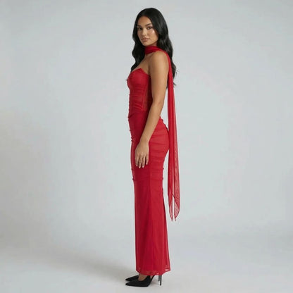 Rosalind Ruched Maxi Dress