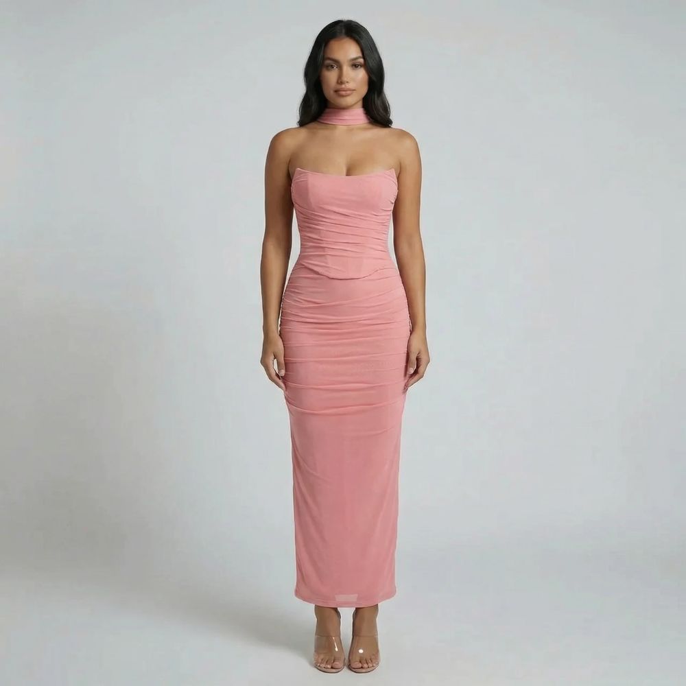 Rosalind Ruched Maxi Dress