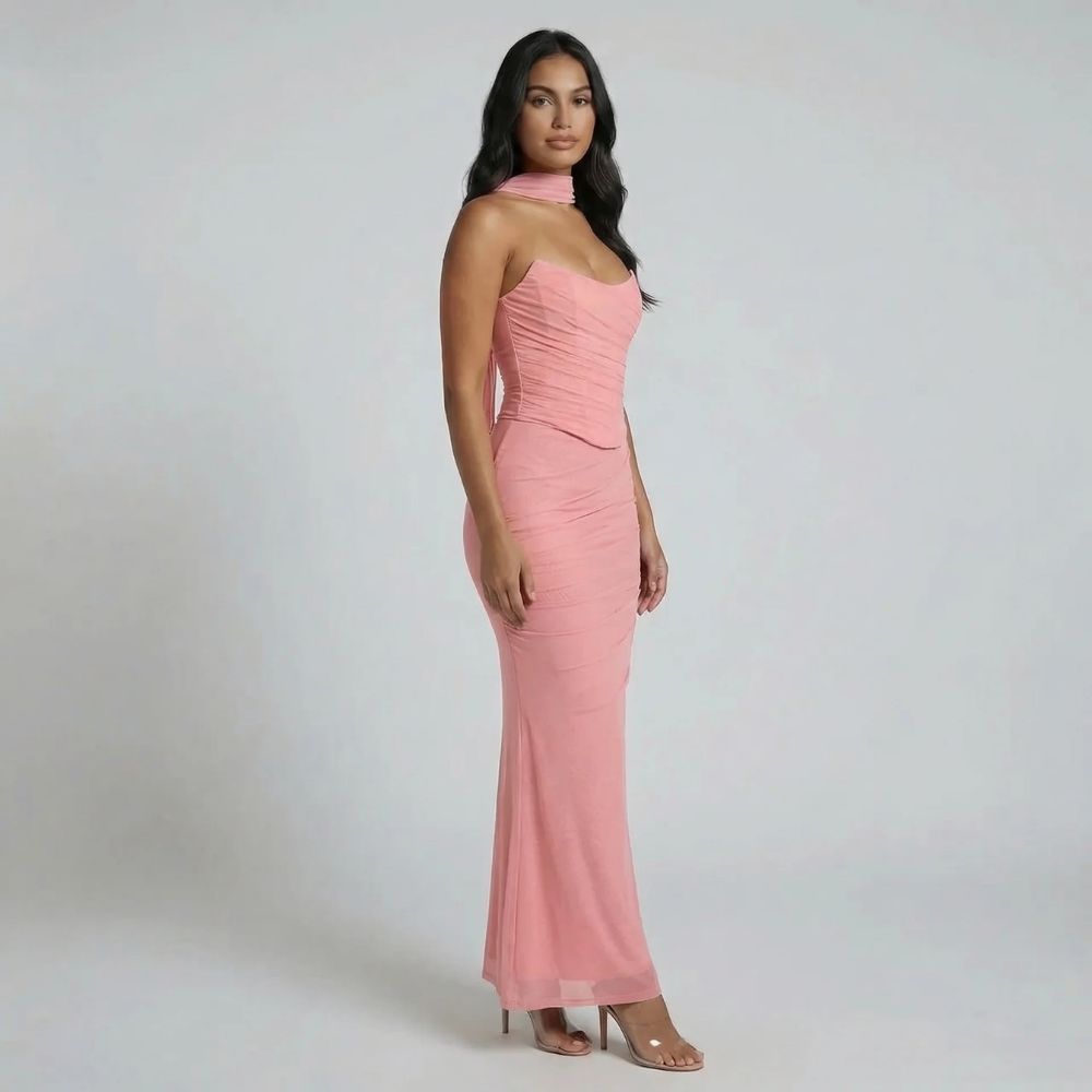 Rosalind Ruched Maxi Dress