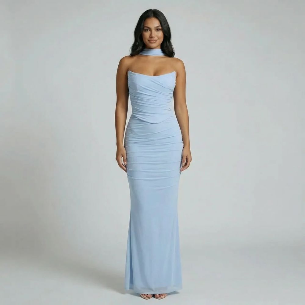 Rosalind Ruched Maxi Dress