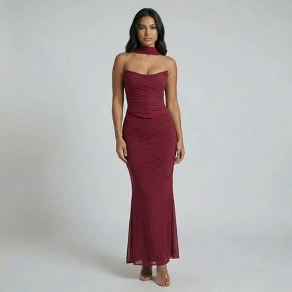 Rosalind Ruched Maxi Dress