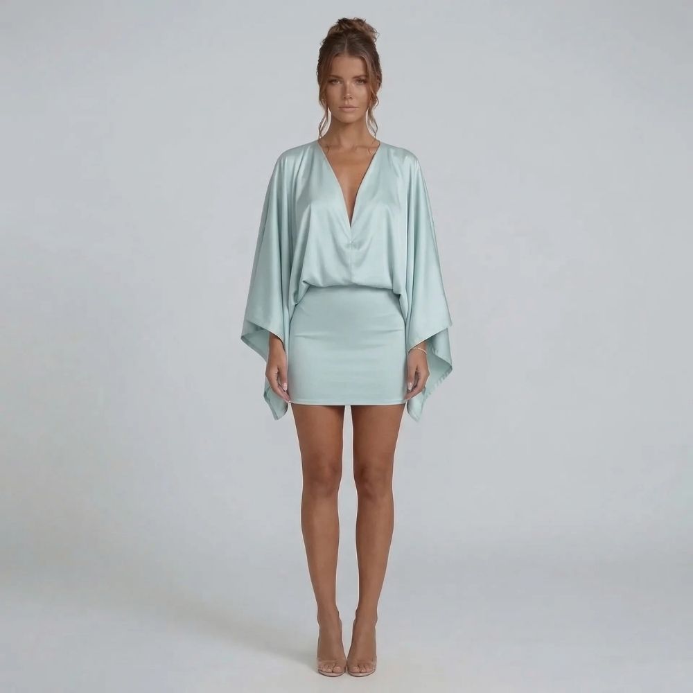 Sabrina Cape Mini Dress