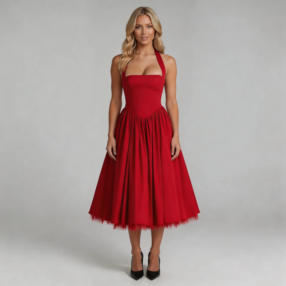 Selene Corset Midi Dress