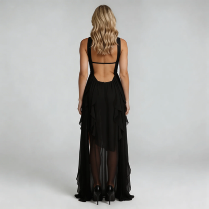 Selina Ruffle Maxi Dress