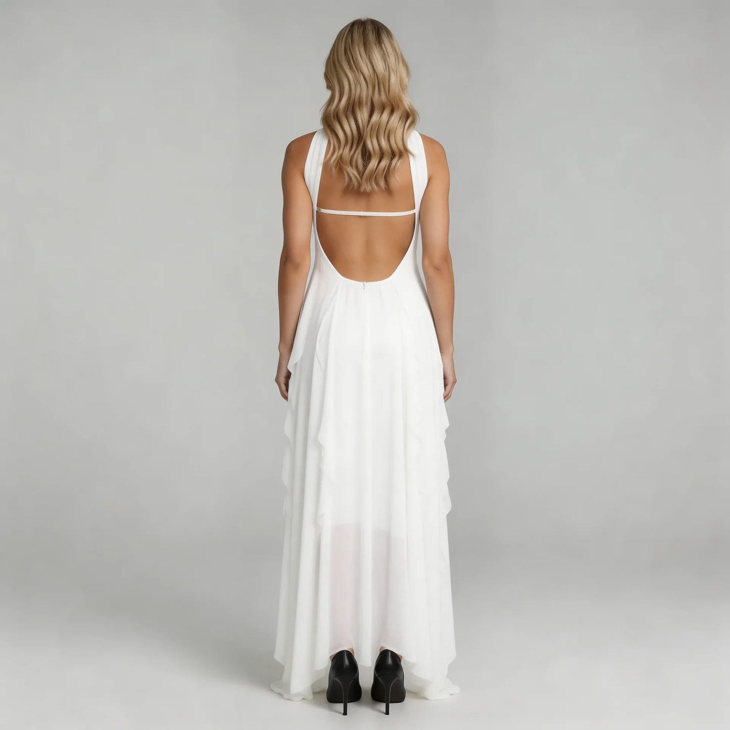 Selina Ruffle Maxi Dress