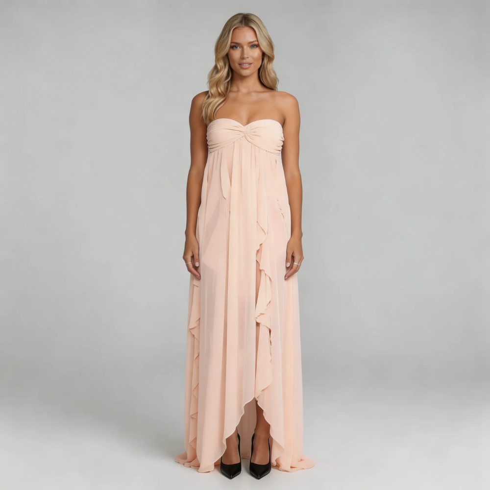 Selina Ruffle Maxi Dress