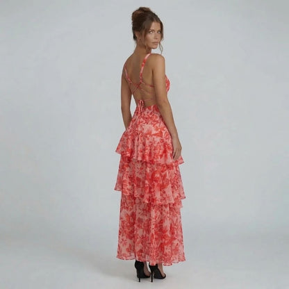 Seraphina Ruffle Midi Dress