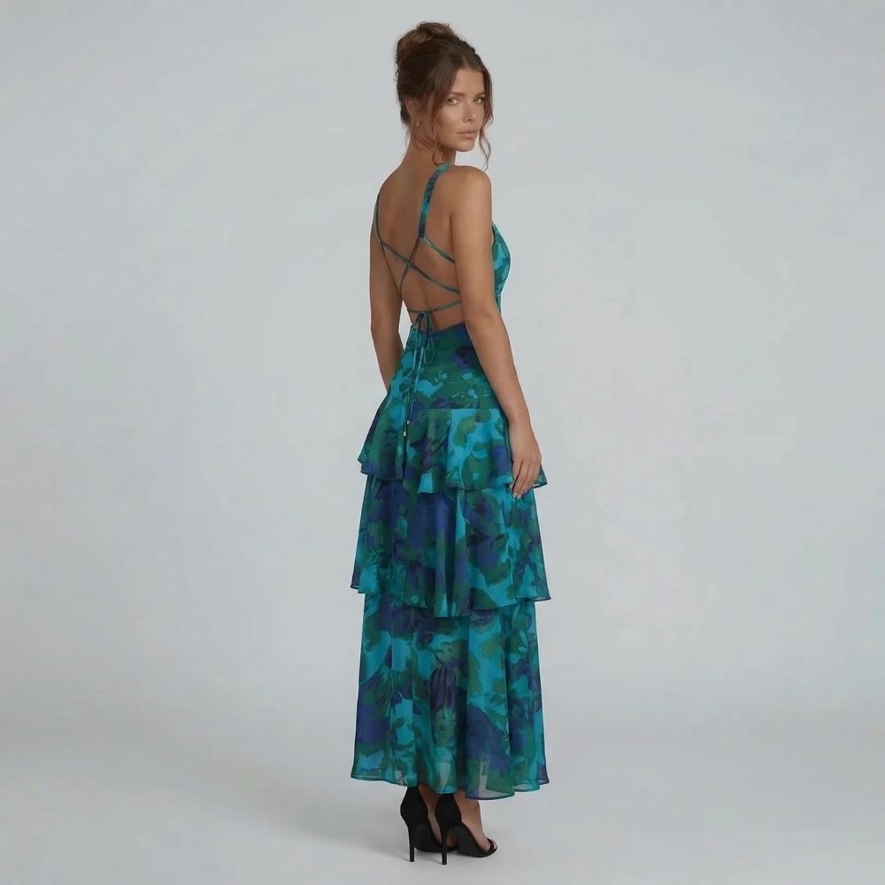 Seraphina Ruffle Midi Dress