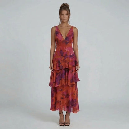 Seraphina Ruffle Midi Dress