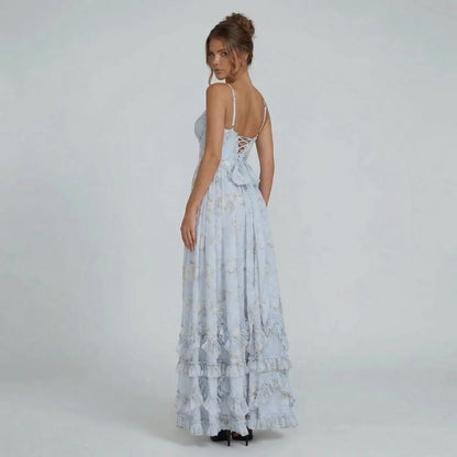 Serena Ruffle Maxi Dress