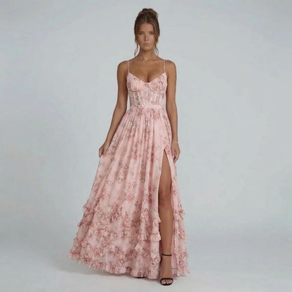 Serena Ruffle Maxi Dress