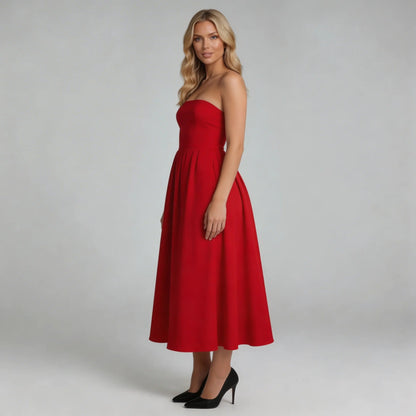 Serene Strapless Midi Dress