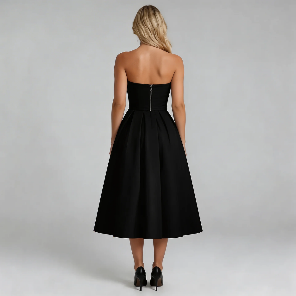 Serene Strapless Midi Dress
