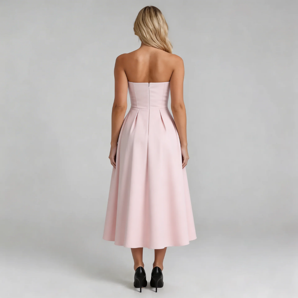 Serene Strapless Midi Dress