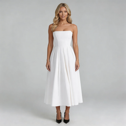 Serene Strapless Midi Dress