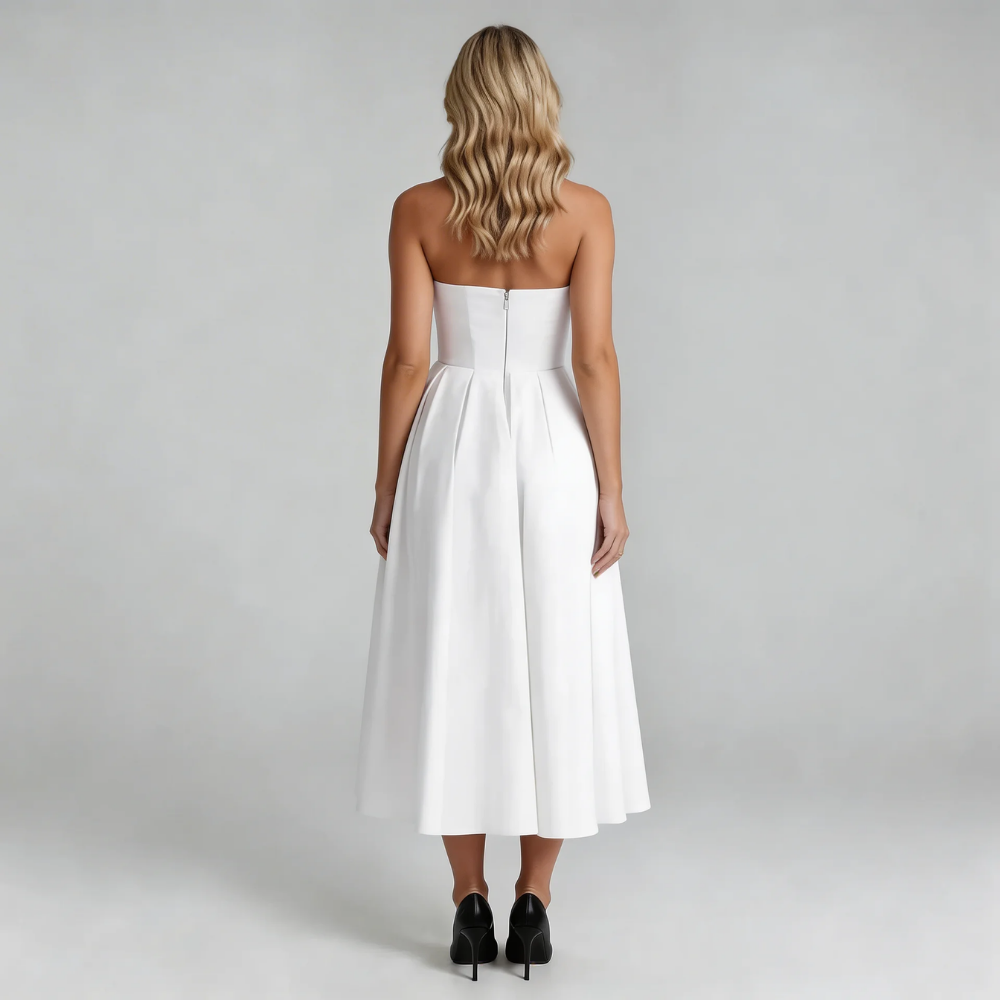 Serene Strapless Midi Dress