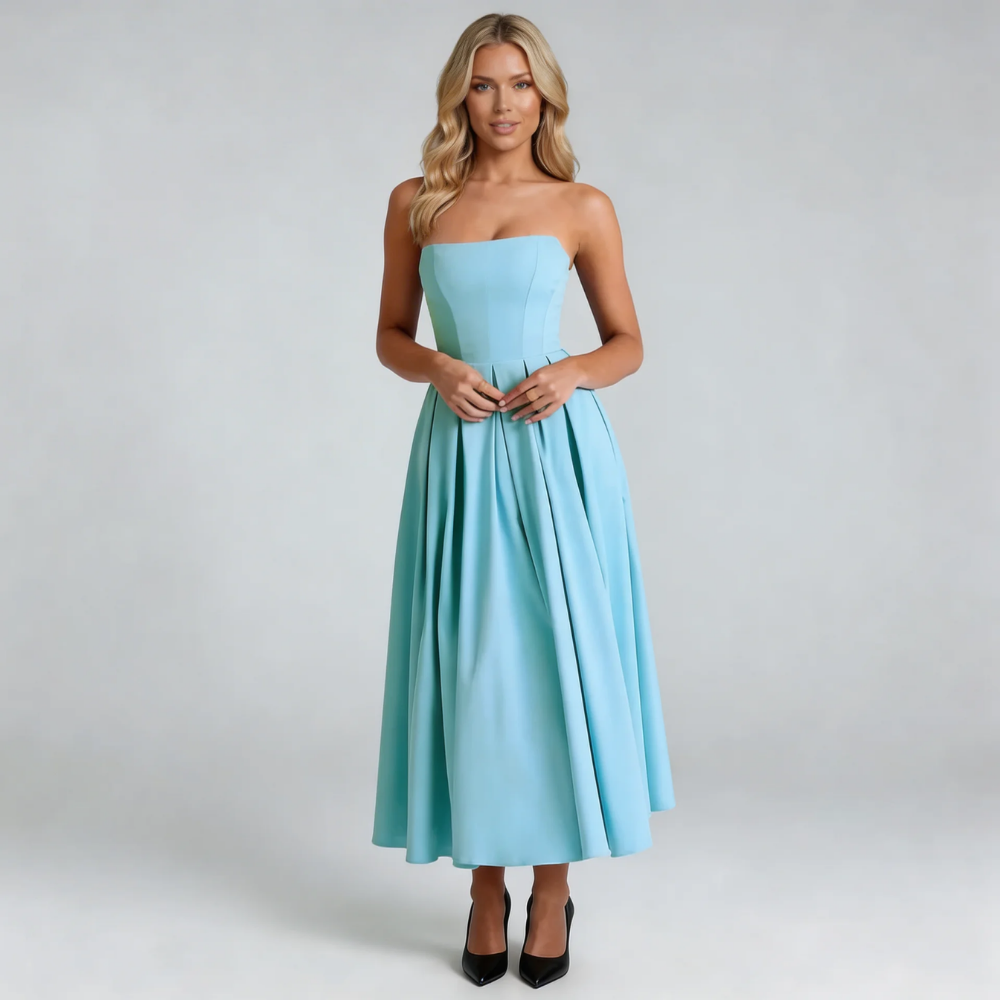 Serene Strapless Midi Dress