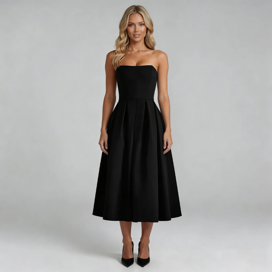 Serene Strapless Midi Dress