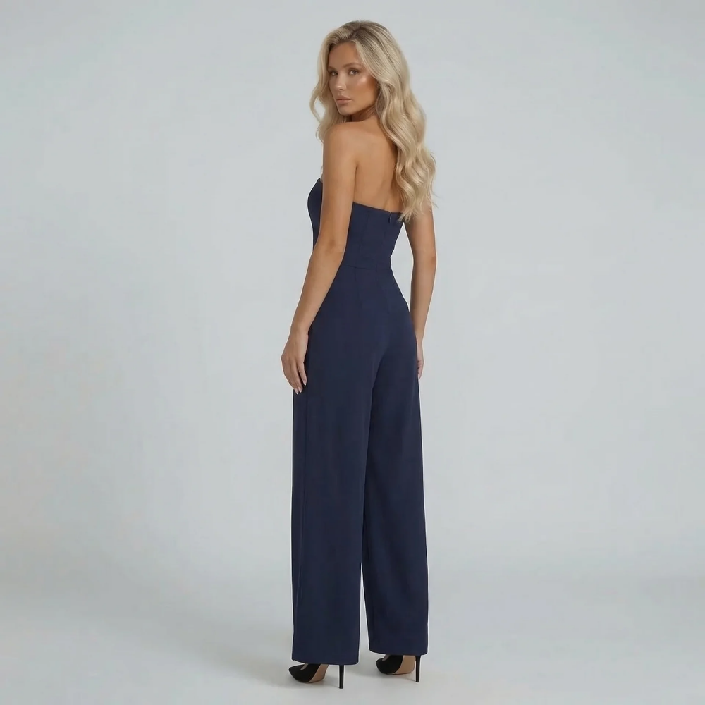 Simone Bandeau Wide-Leg Jumpsuit