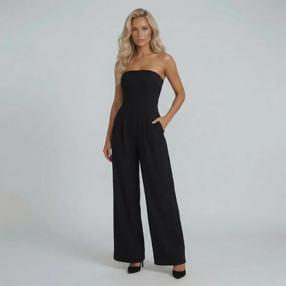Simone Bandeau Wide-Leg Jumpsuit