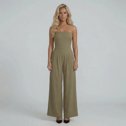 Simone Bandeau Wide-Leg Jumpsuit