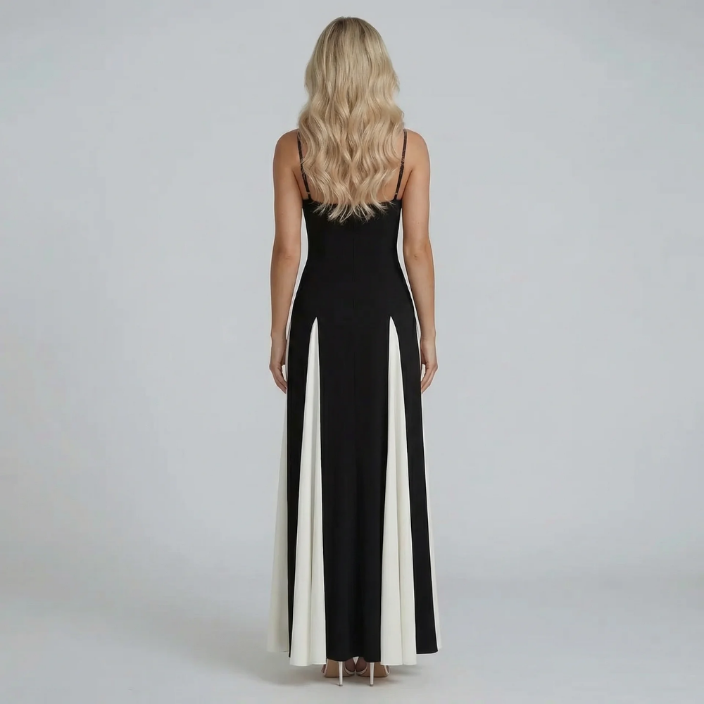 Simone Contrast Maxi Dress