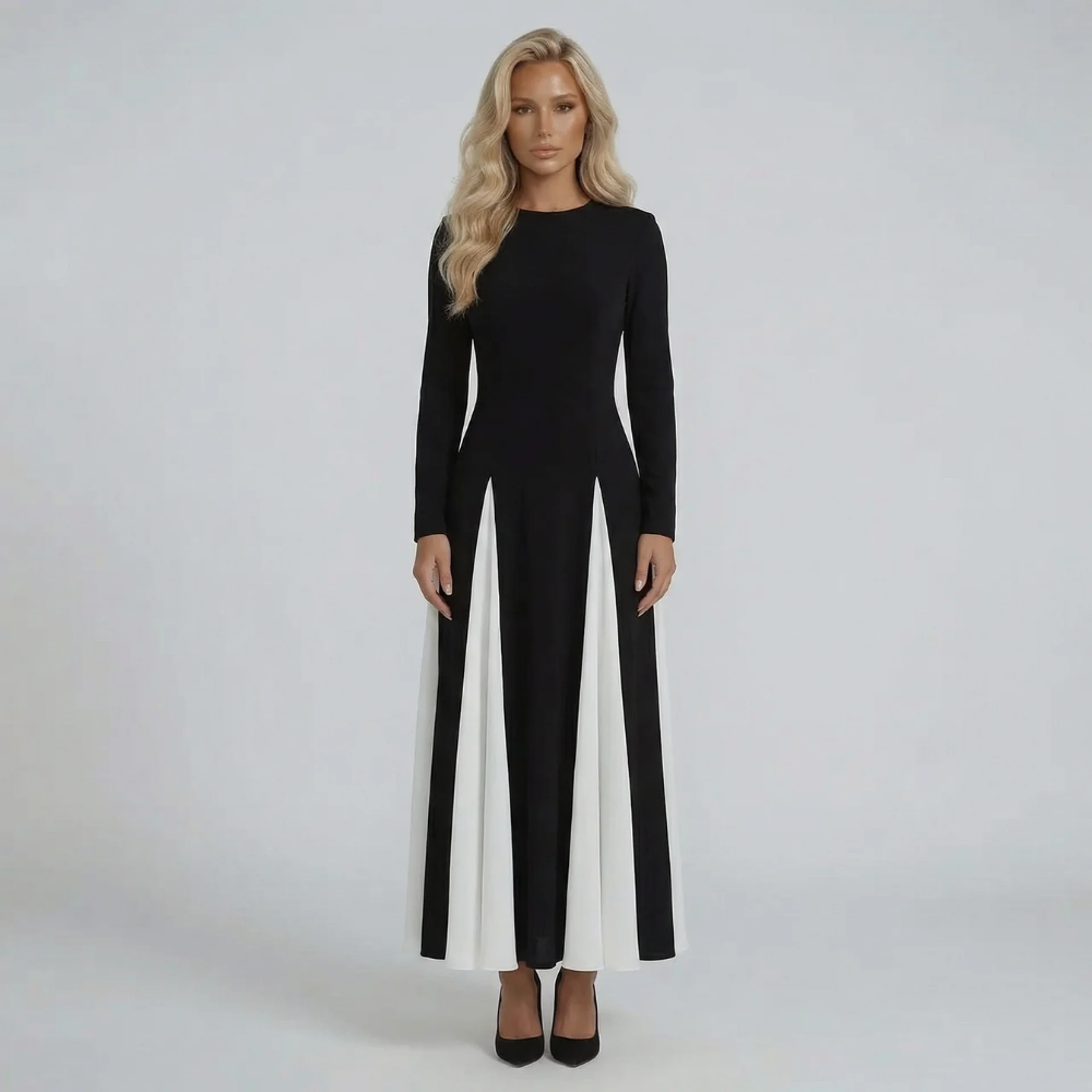 Simone Contrast Maxi Dress