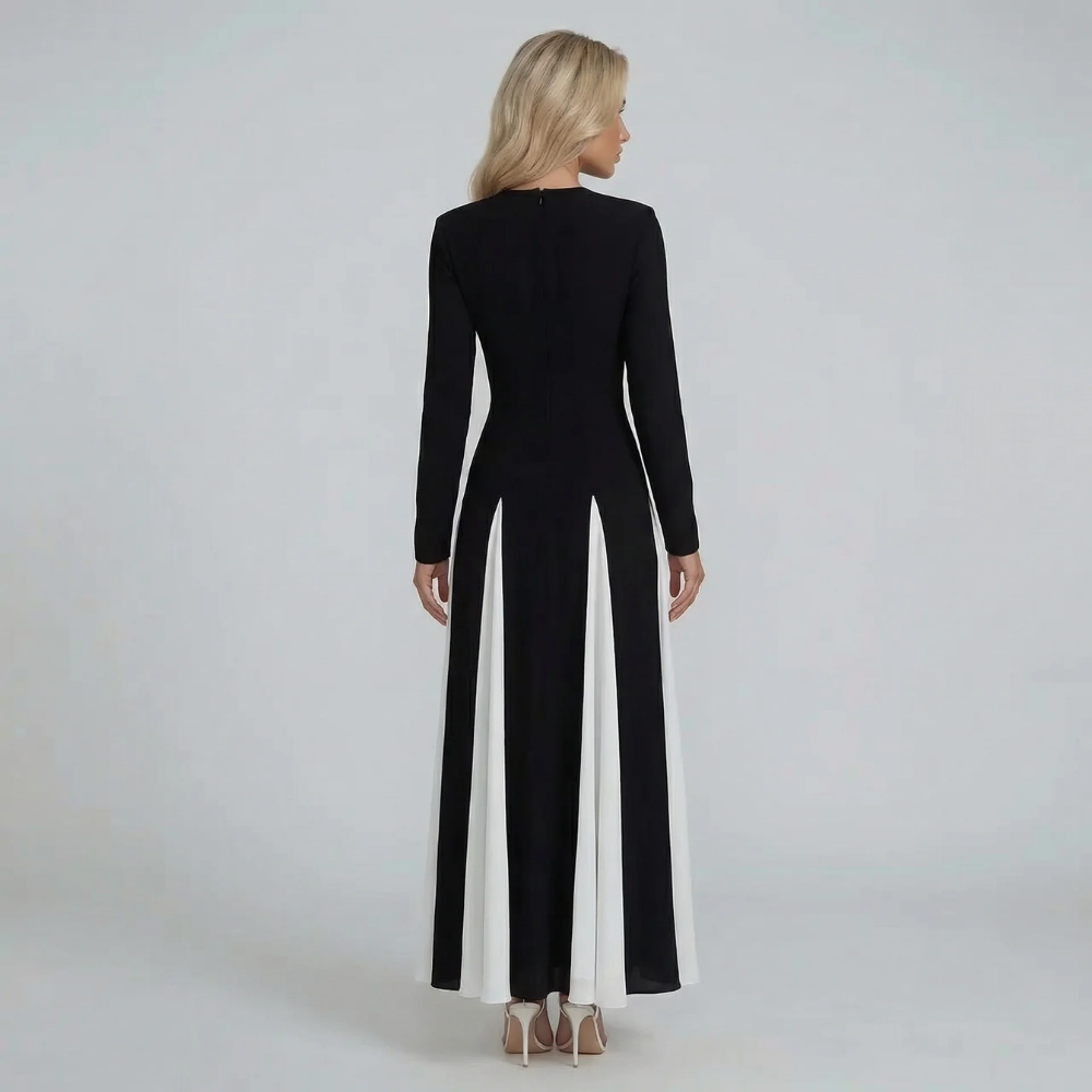 Simone Contrast Maxi Dress