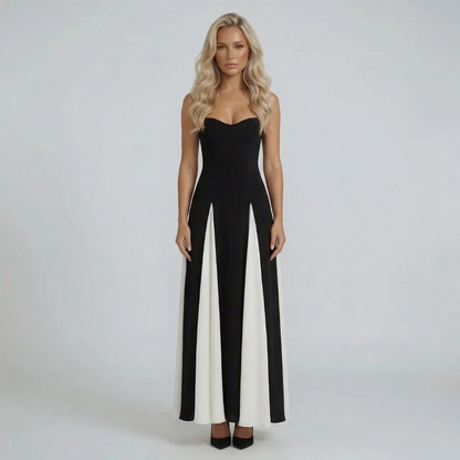 Simone Contrast Maxi Dress