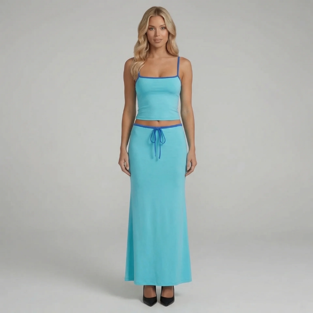 Solana Drawstring Maxi Set