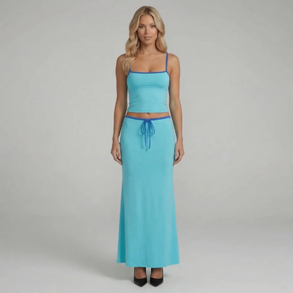 Solana Drawstring Maxi Set