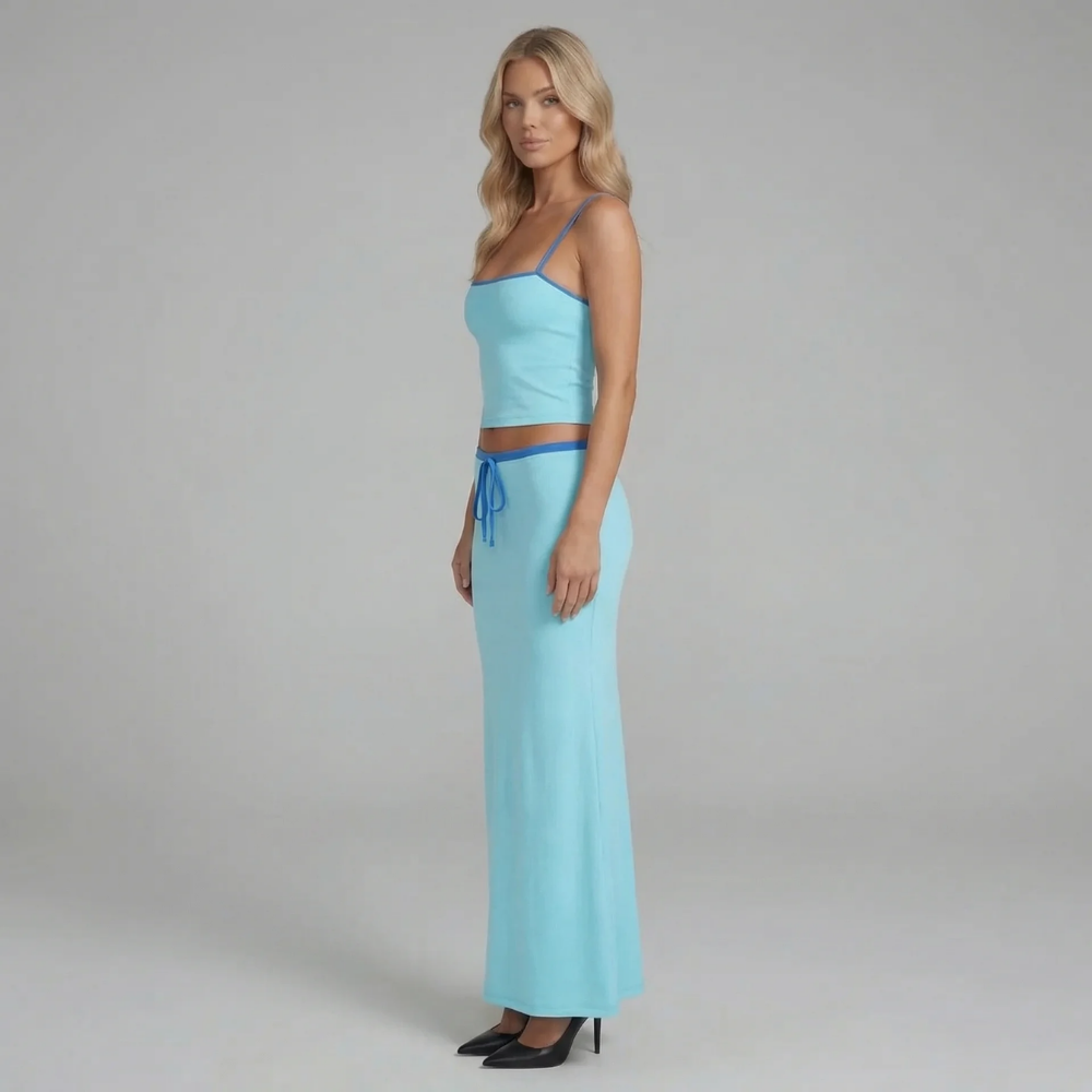 Solana Drawstring Maxi Set
