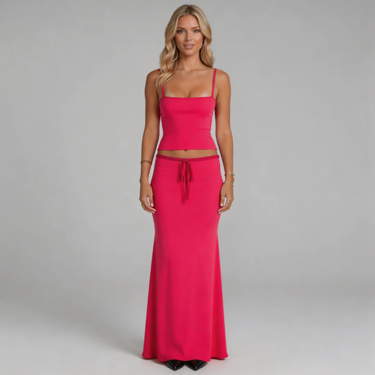 Solana Drawstring Maxi Set