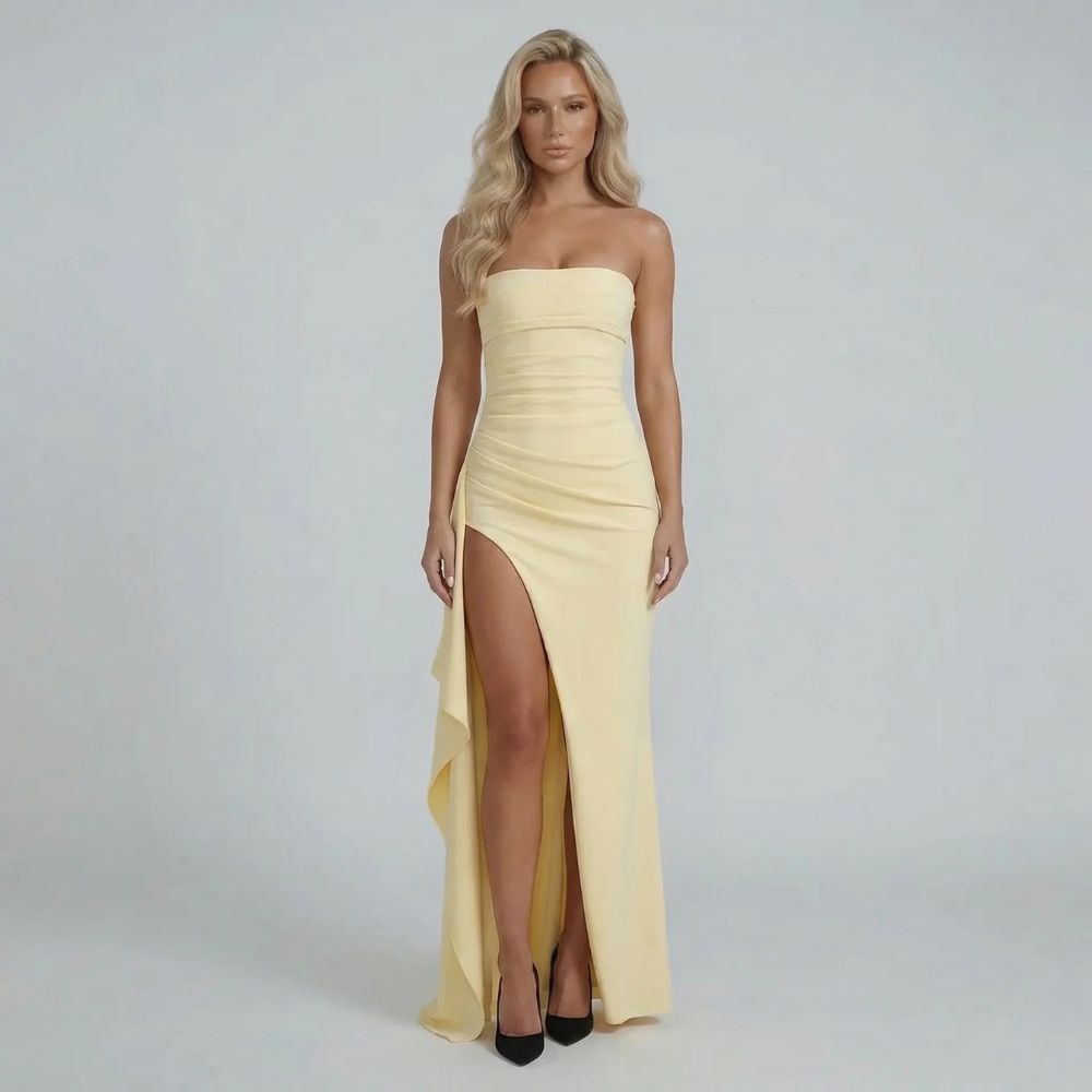 Sylvia Asymmetric Maxi Dress