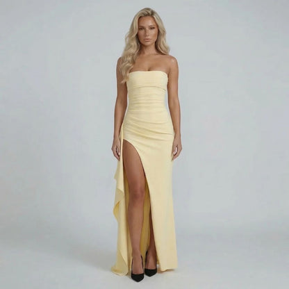 Sylvia Asymmetric Maxi Dress