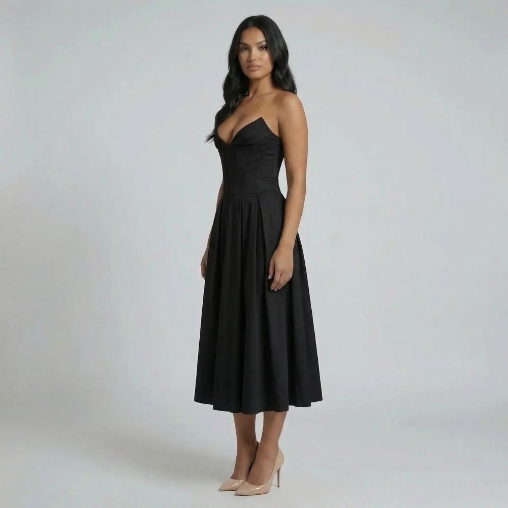 Sylvia Corset Midi Dress