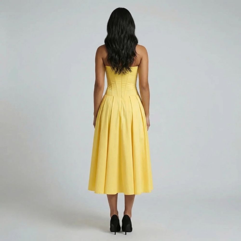 Sylvia Corset Midi Dress