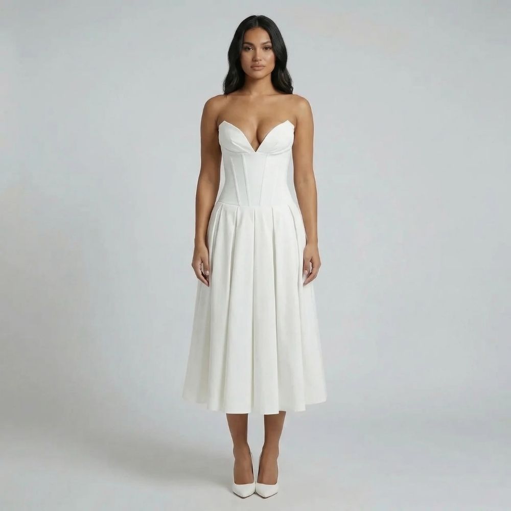 Sylvia Corset Midi Dress