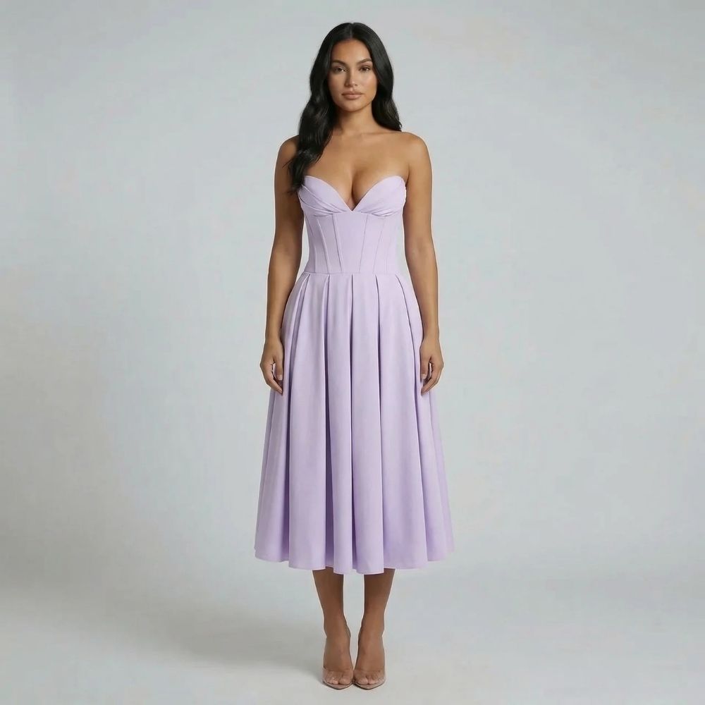 Sylvia Corset Midi Dress