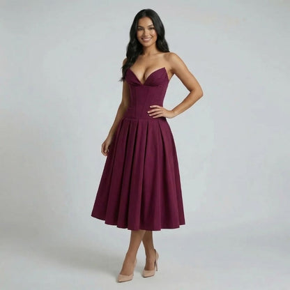 Sylvia Corset Midi Dress