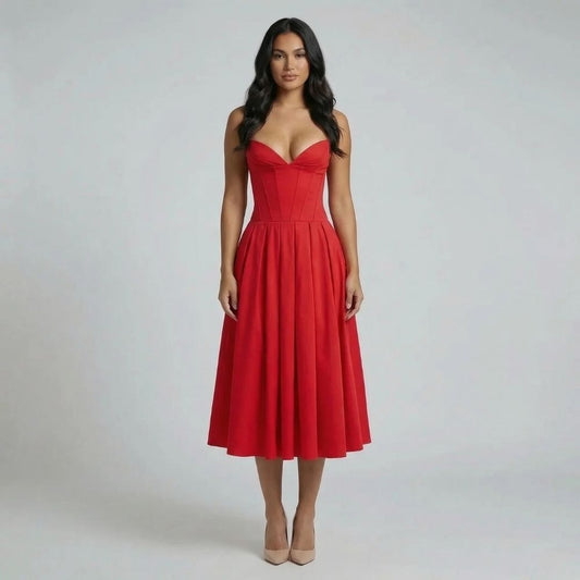 Sylvia Corset Midi Dress