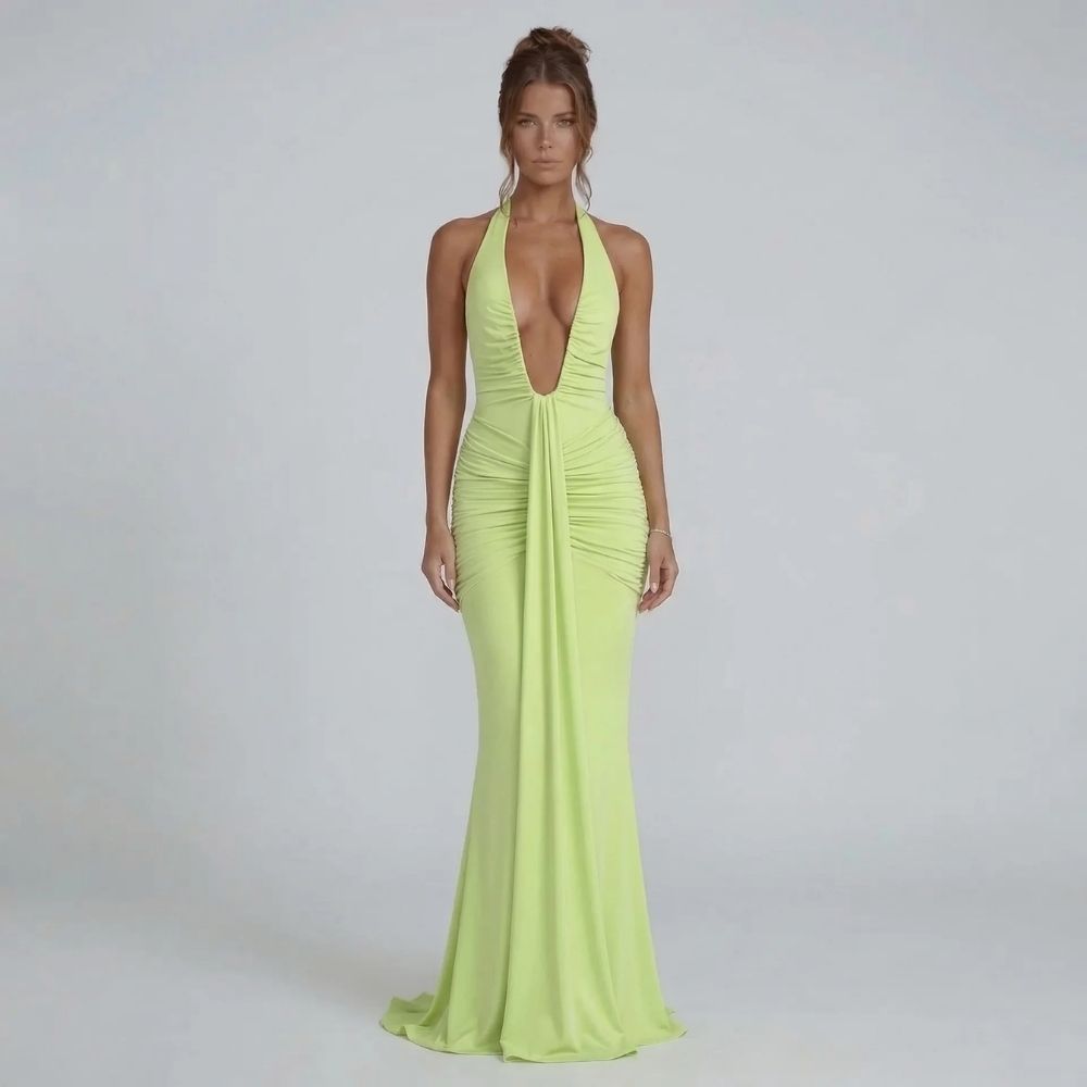 Sylvia Ruched Maxi Dress