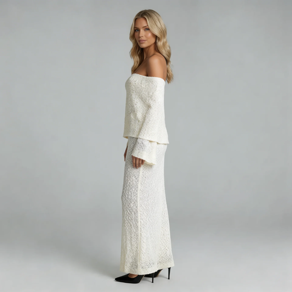 Valentina Boucle Maxi Dress