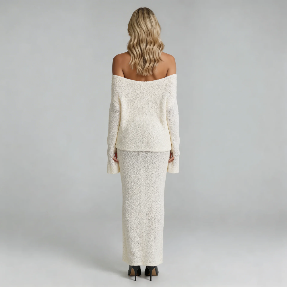 Valentina Boucle Maxi Dress